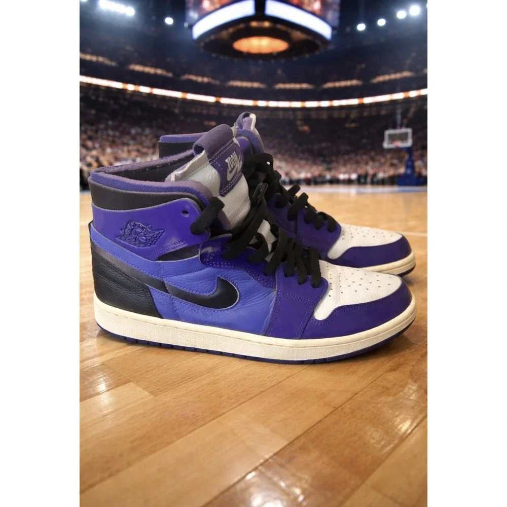 Air Jordan 1 Zoom Air Comfort Court Men's 10 Purple/Psychic Purple/White/Black